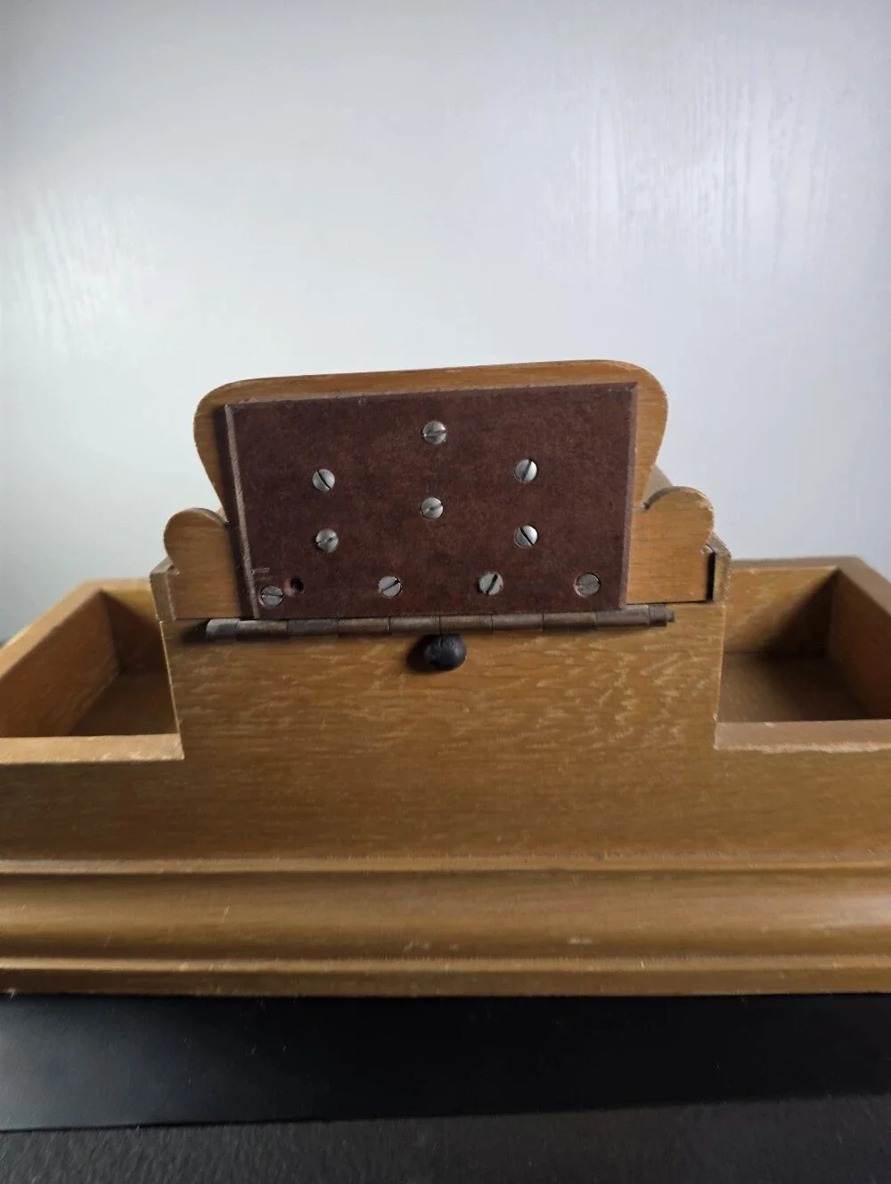 Wood Prayer Box with Side Trays - 'Petitions and Thanksgivings'